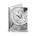 Woodcut Tree Ring Spiral Notebook #0528