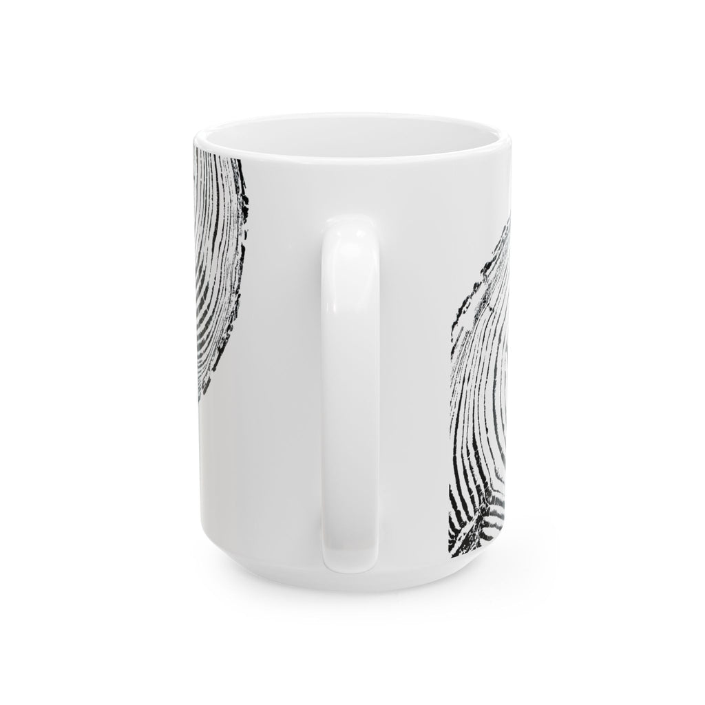 Cottonwood Tree Ring Print Ceramic Mug #0528