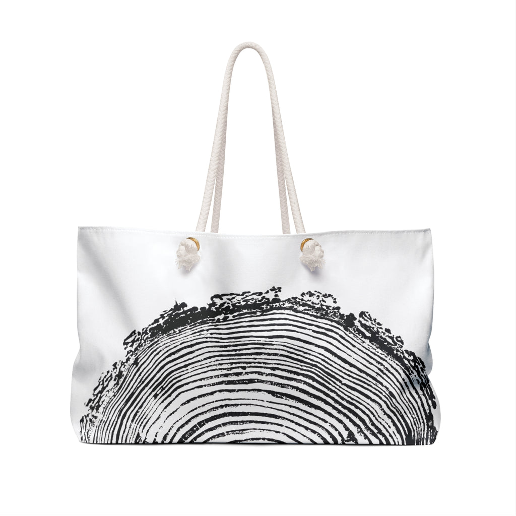 Fir Tree Ring Weekender Bag Black