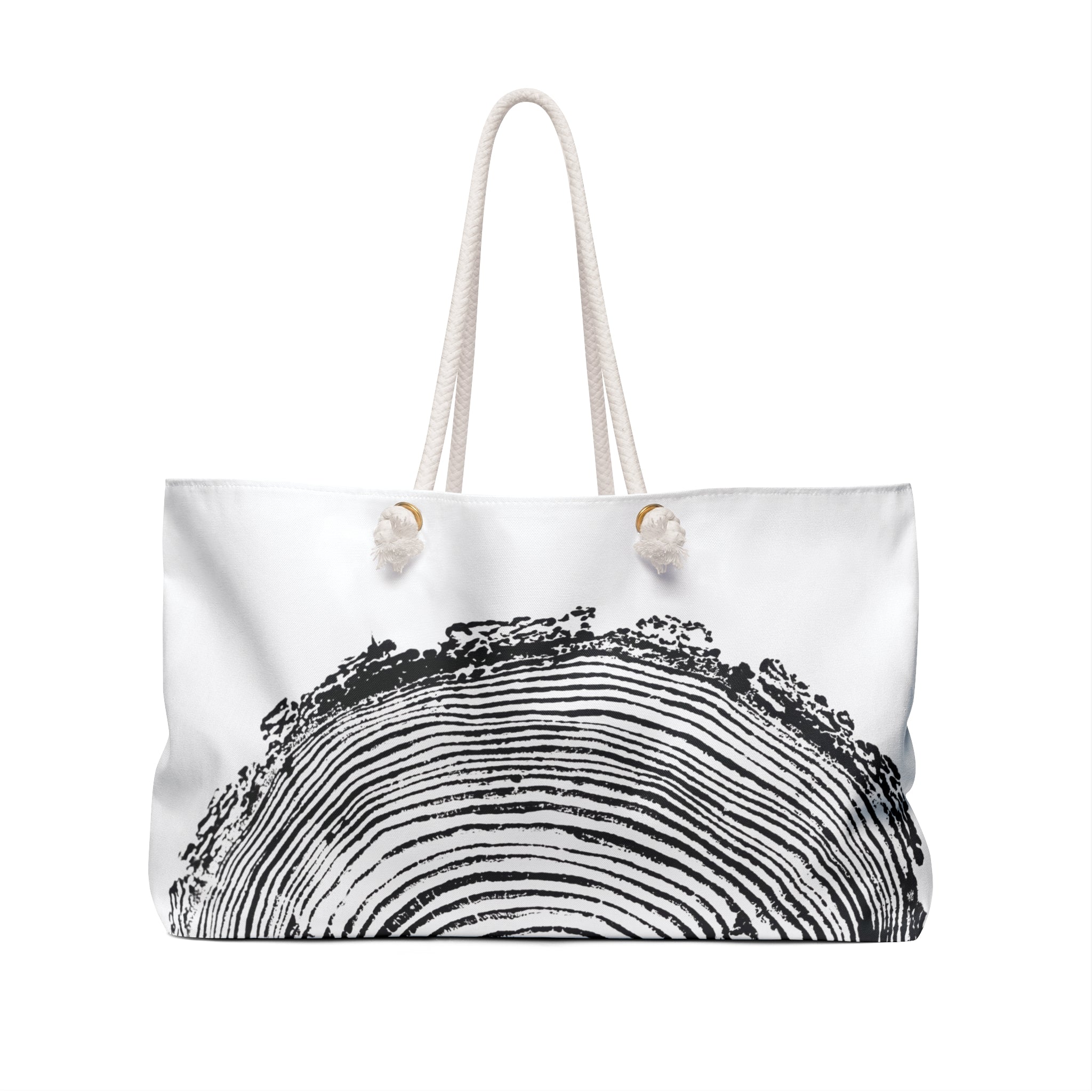 Fir Tree Ring Weekender Bag Black