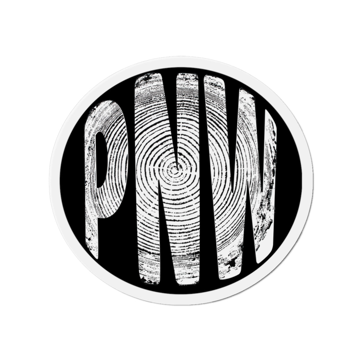 PNW Tree Ring Die-Cut Magnet