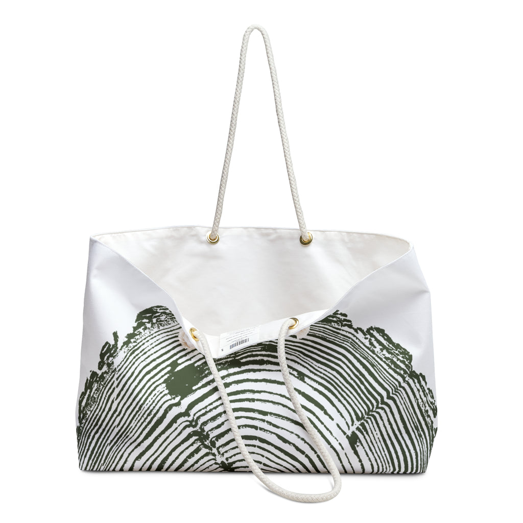 Fir Tree Ring Weekender Bag Midnight Blue
