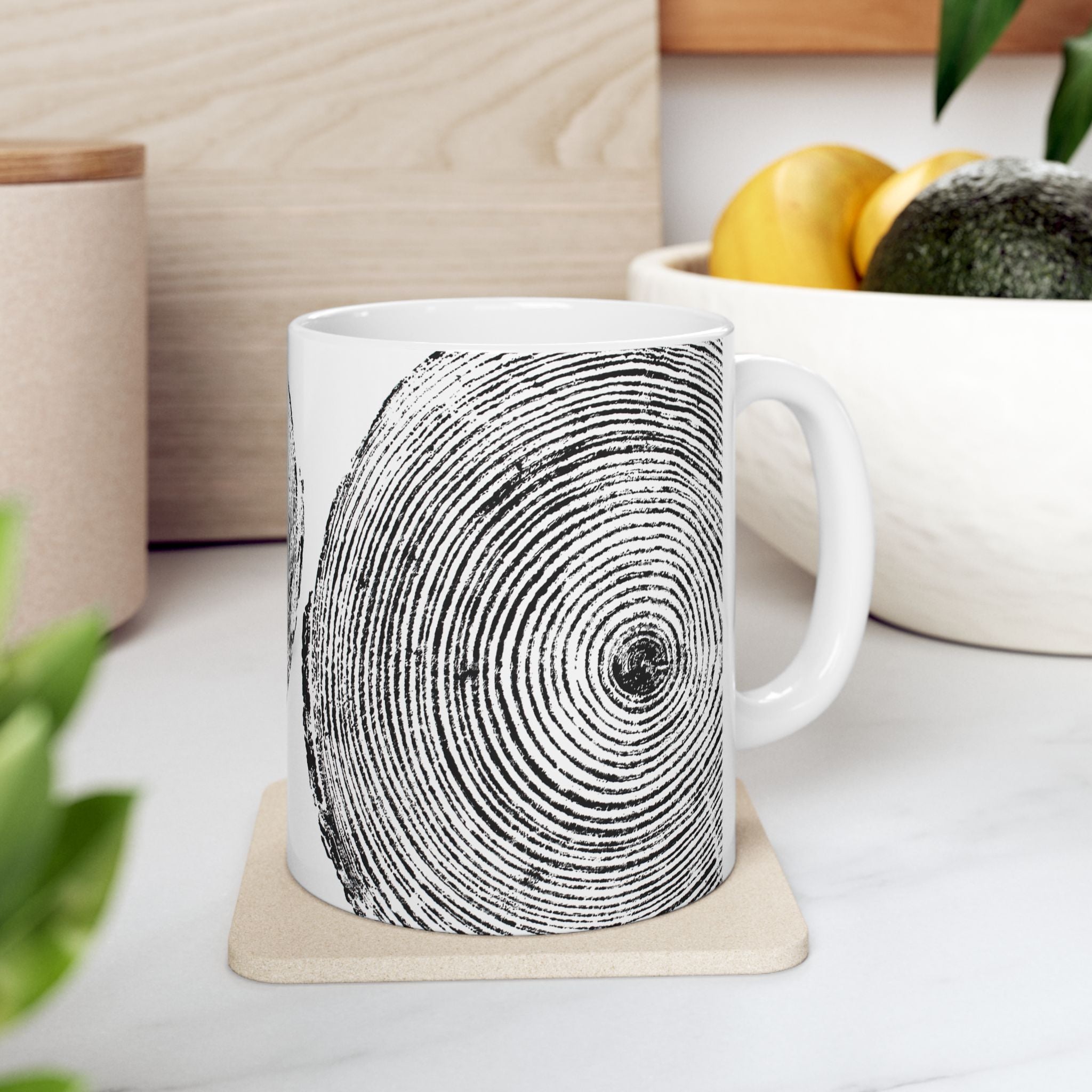 Woodcut Print Ceramic Mug #0409 (11oz | 15oz)