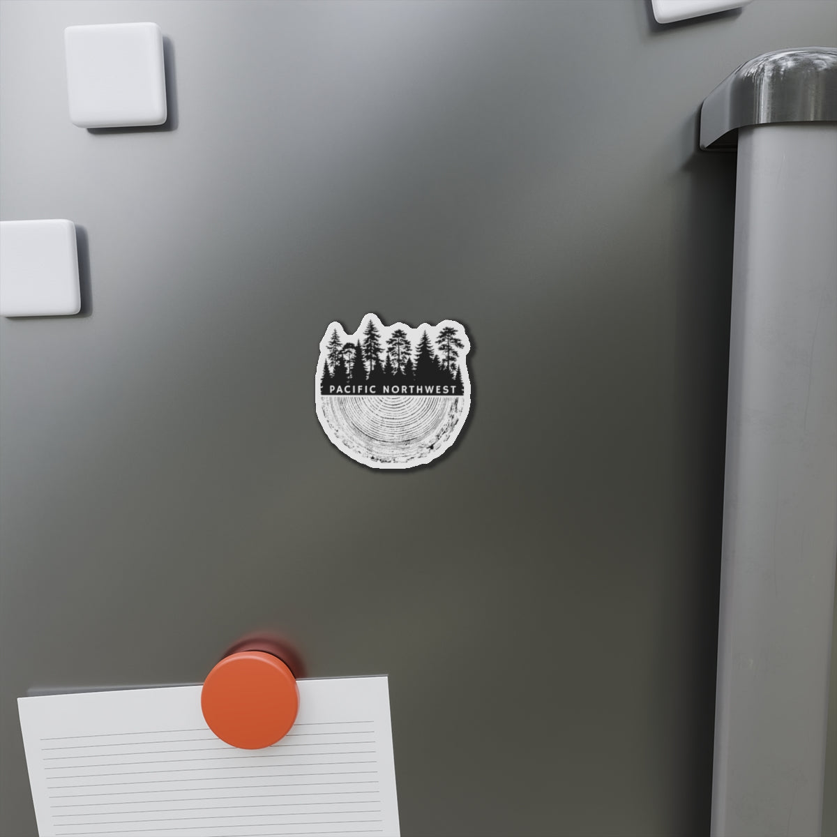 Pacific Northwest Tree Ring Die-Cut Magnet