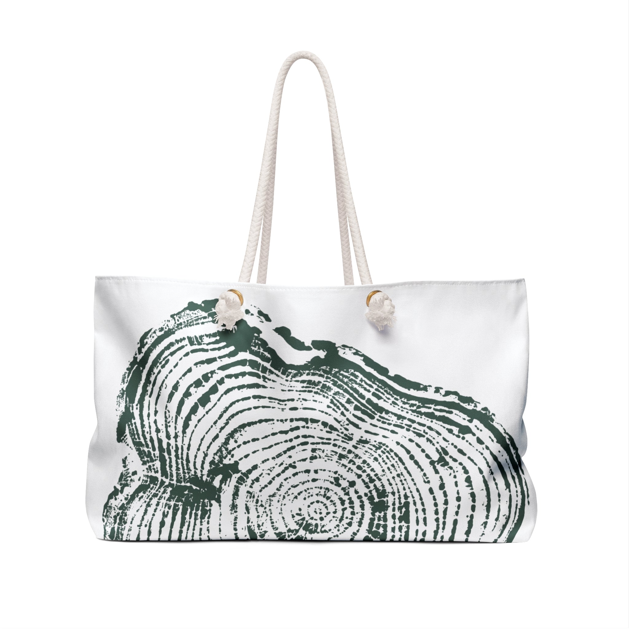 Cottonwood Tree Ring Weekender Bag Earthy Pine