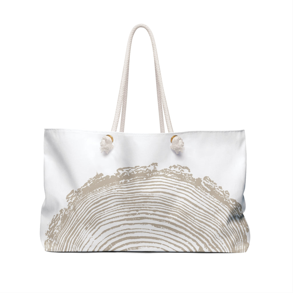 Fir Tree Ring Weekender Bag Sand