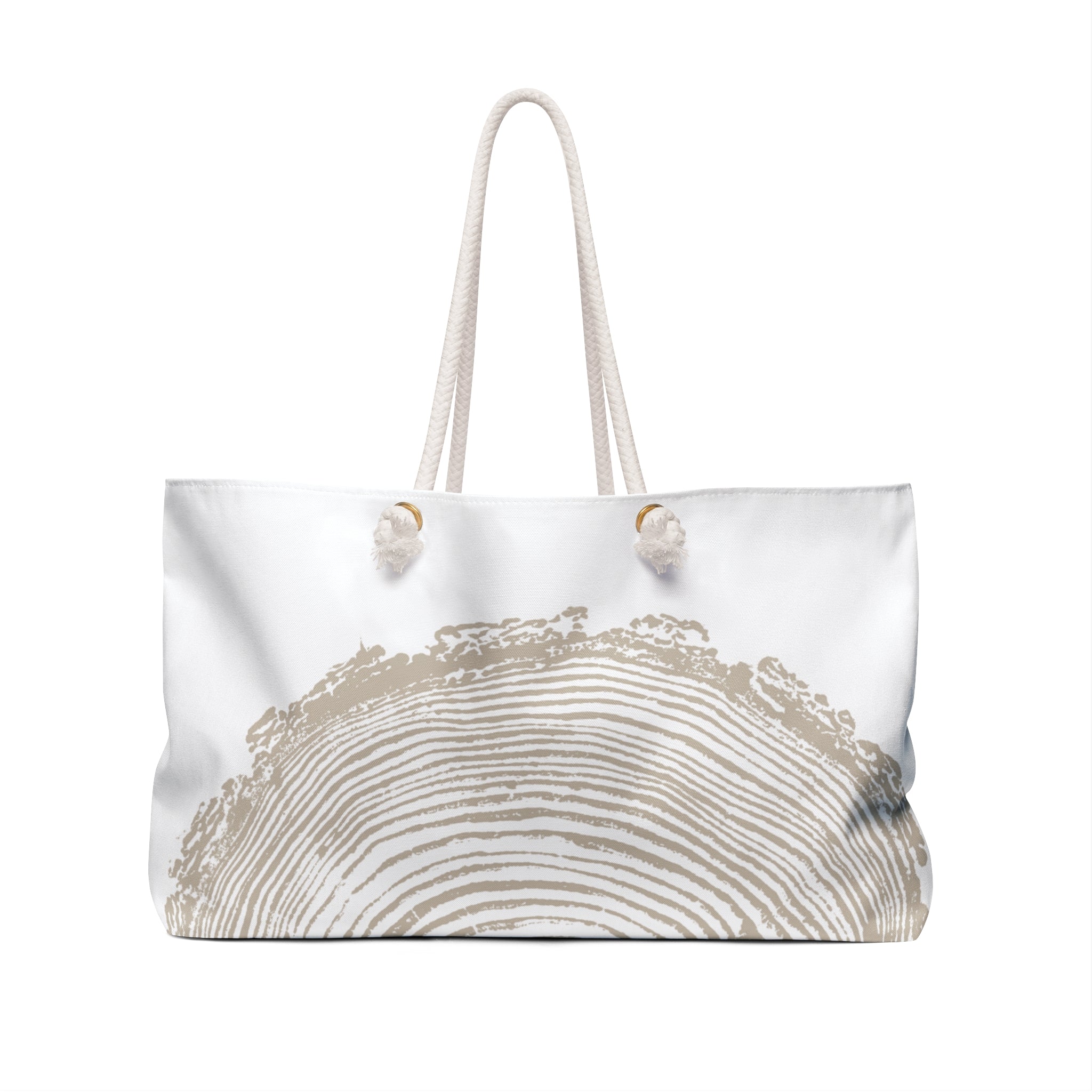 Fir Tree Ring Weekender Bag Sand