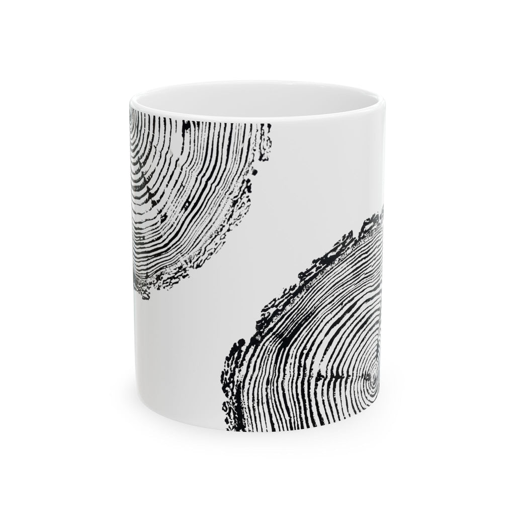 Fir Tree Ring Print Ceramic Mug #6773
