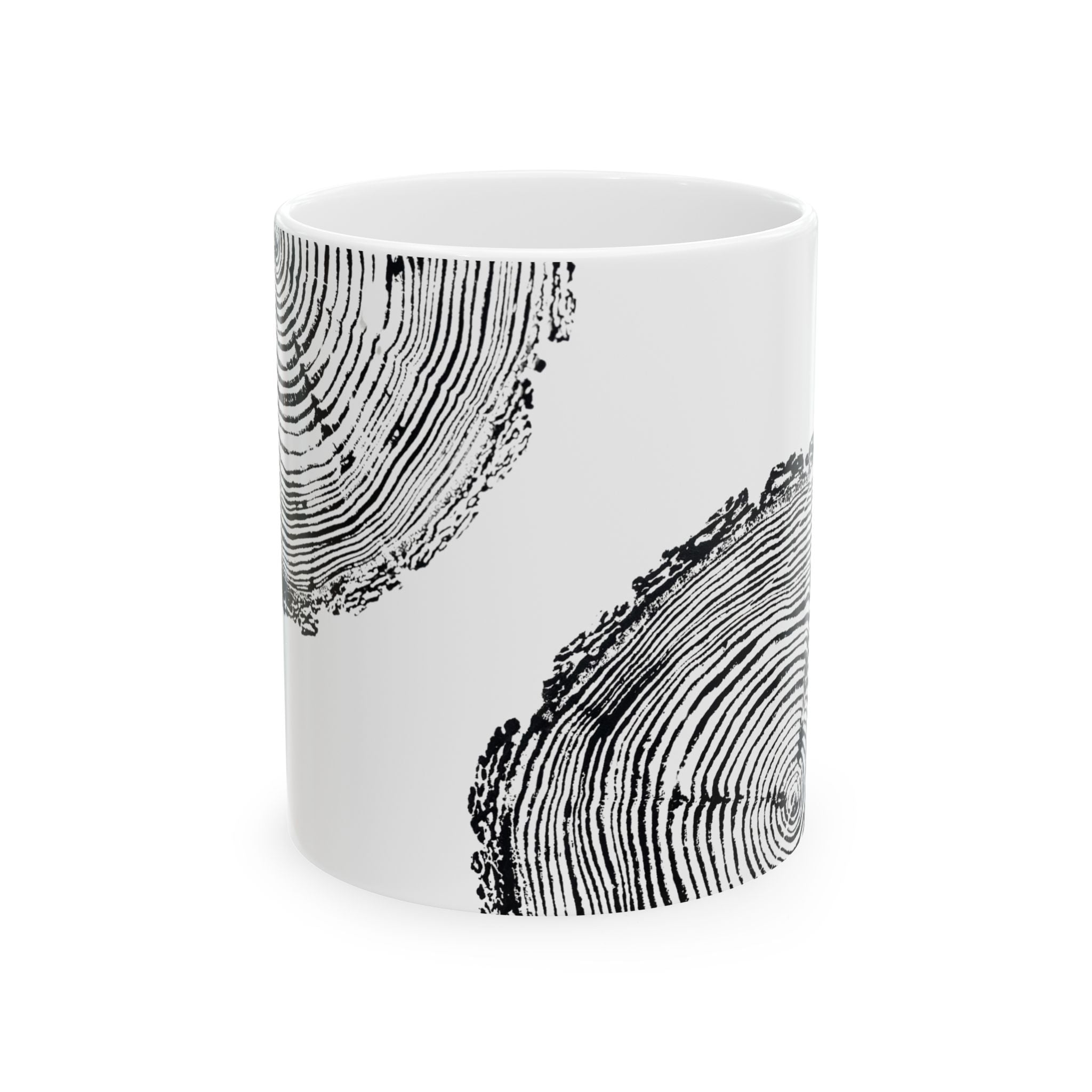 Fir Tree Ring Print Ceramic Mug #6773