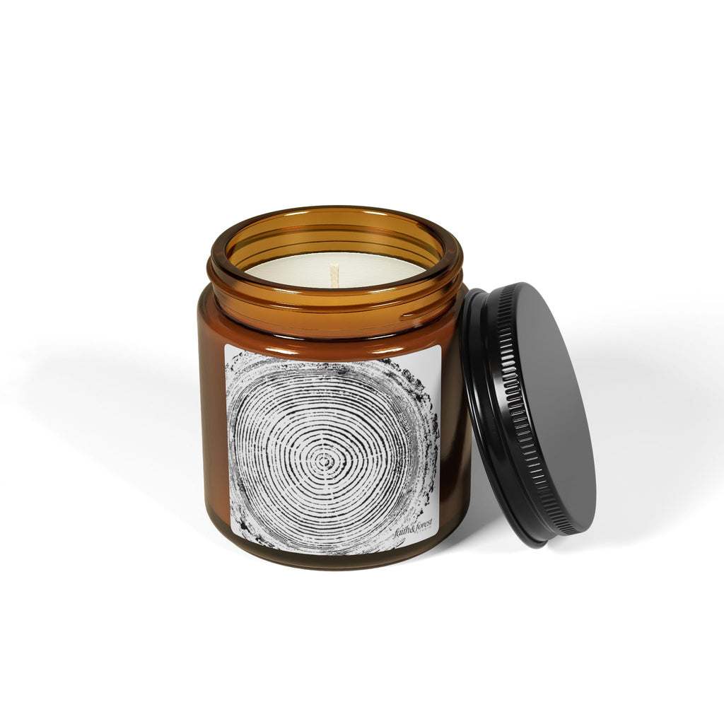 Tree Ring Relief Print 4oz Soy Candle