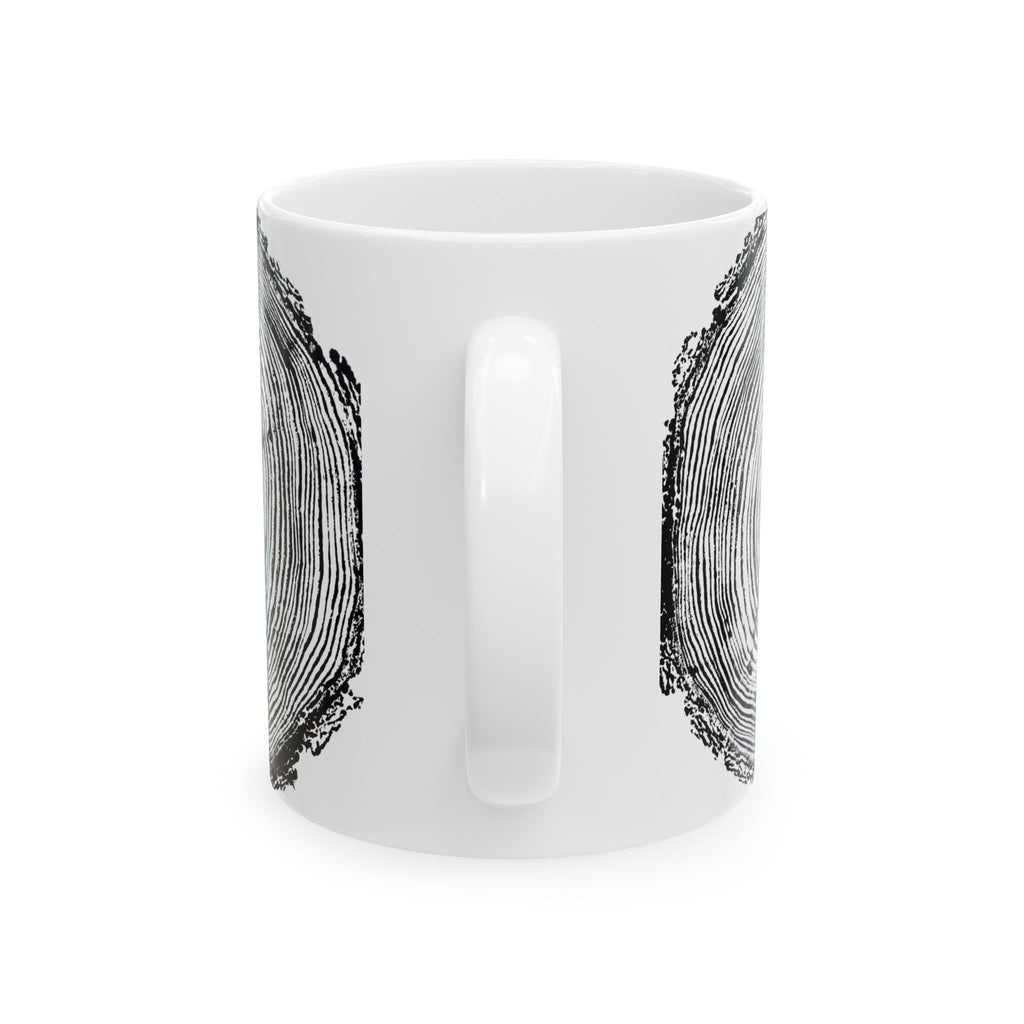 Fir Tree Ring Print Ceramic Mug #6772