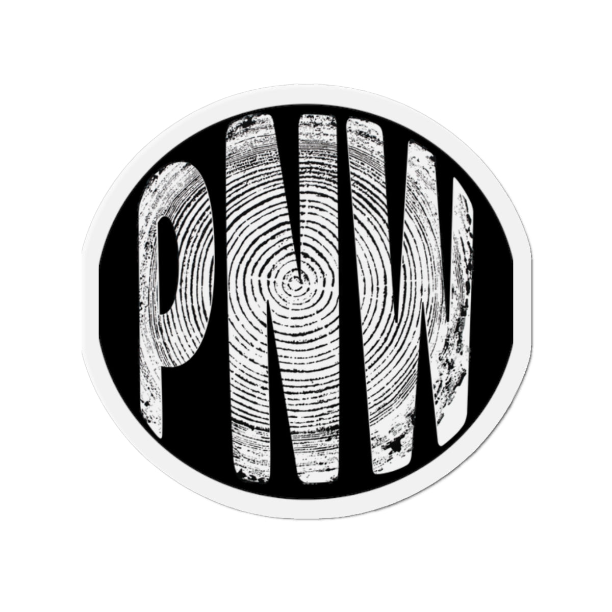 PNW Tree Ring Die-Cut Magnet