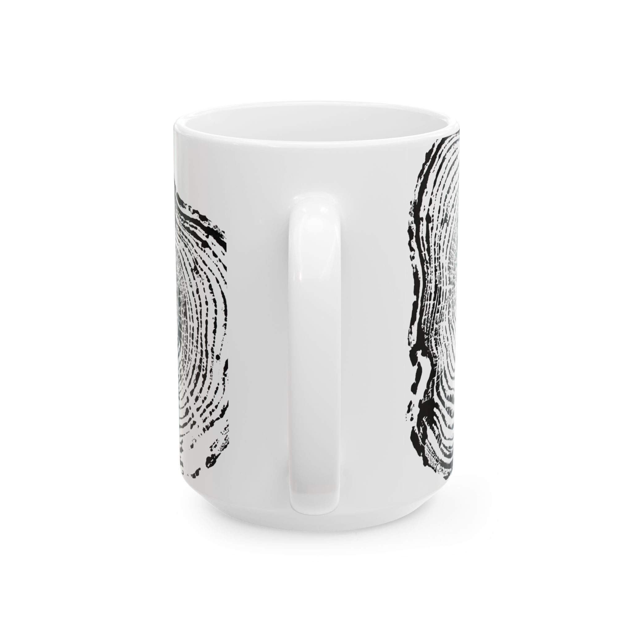 Cottonwood Tree Ring Print Ceramic Mug #0404