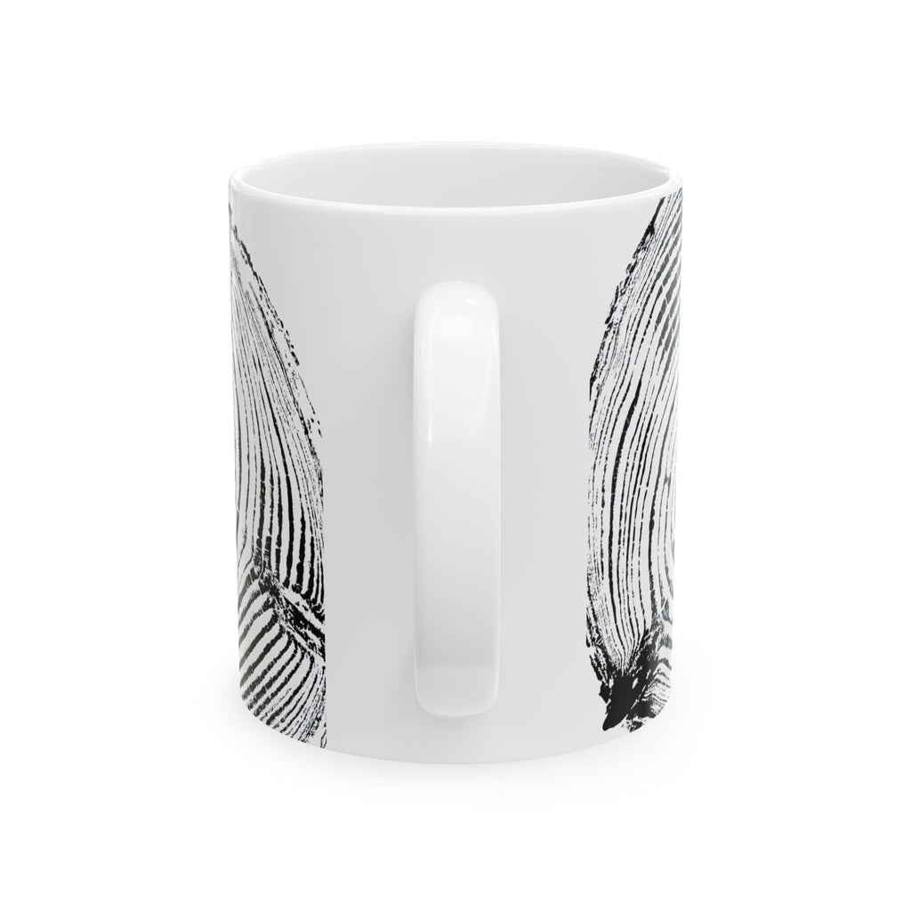 Cottonwood Tree Ring Print Ceramic Mug #0529
