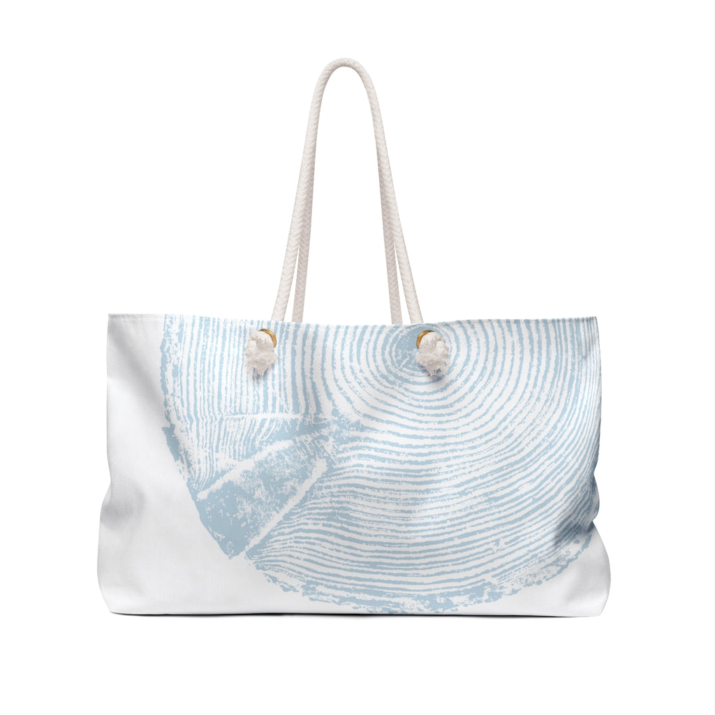 Hemlock Tree Ring Weekender Bag Powder Blue