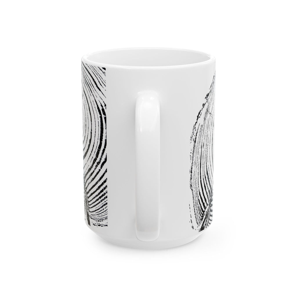 Cottonwood Tree Ring Print Ceramic Mug #0529
