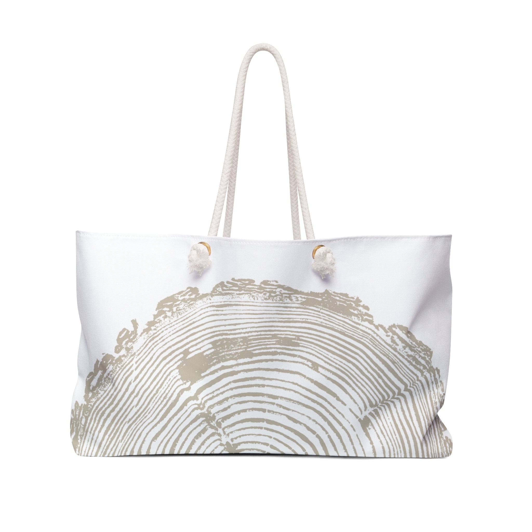 Fir Tree Ring Weekender Bag Sand