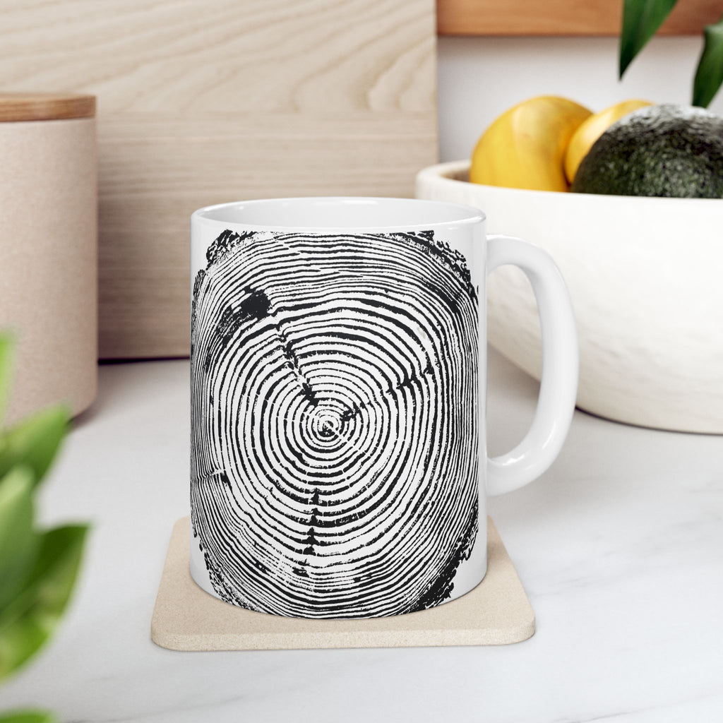 Woodcut Print Ceramic Mug #6772 (11oz | 15oz)