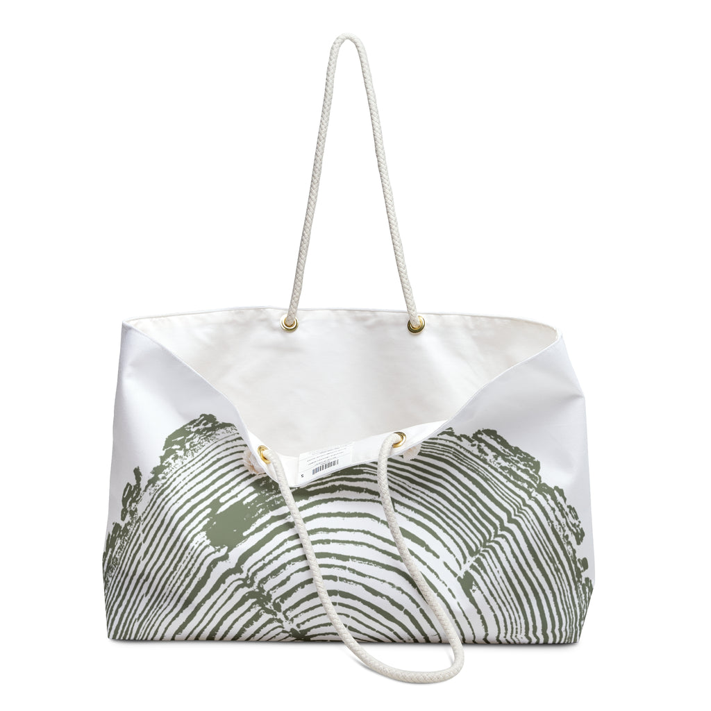 Fir Tree Ring Weekender Bag Olive Green