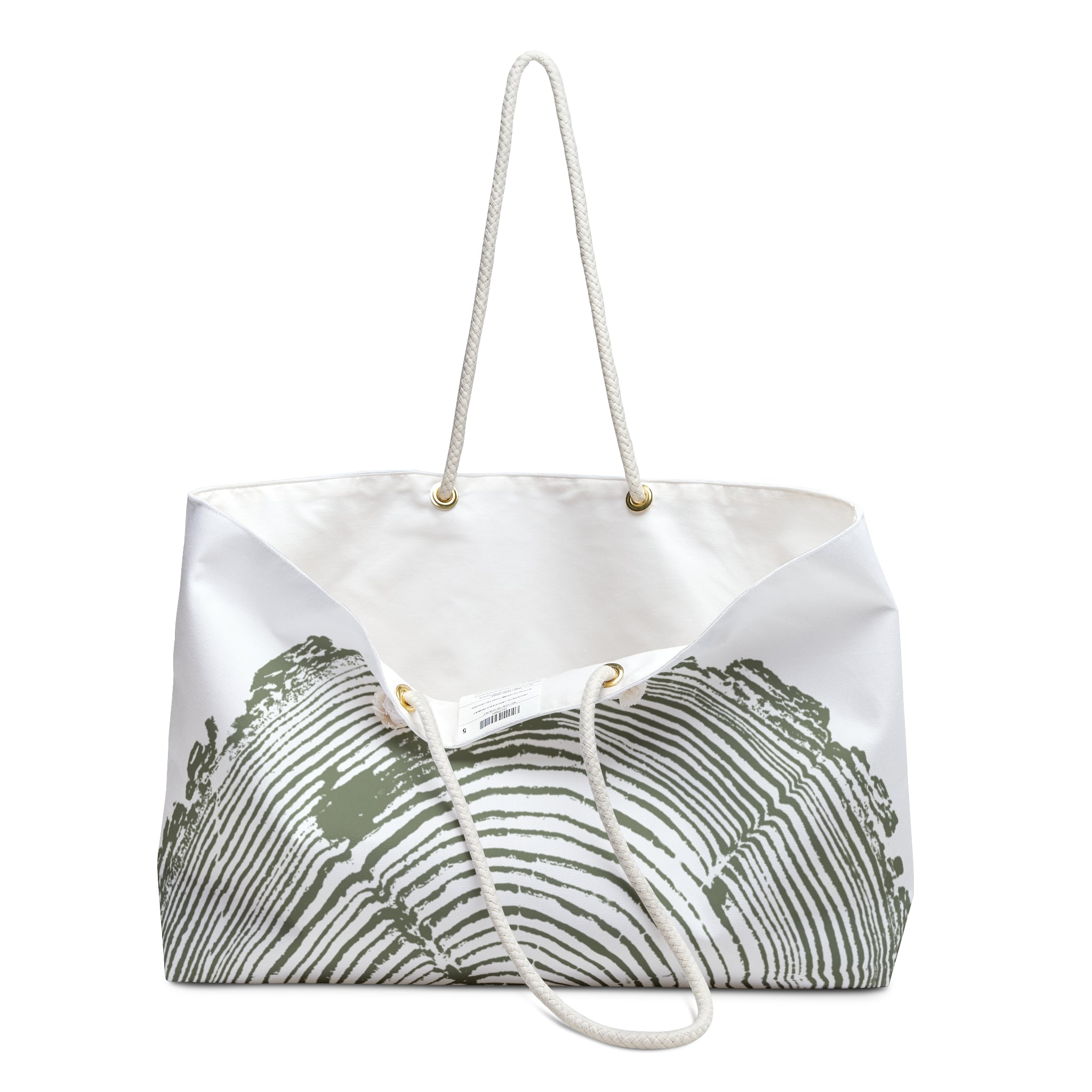 Fir Tree Ring Weekender Bag Olive Green