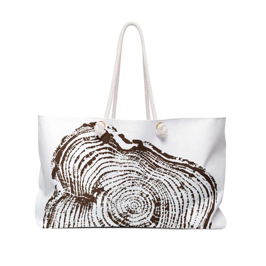 Cottonwood Tree Ring Weekender Bag Redwood