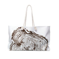 Cottonwood Tree Ring Weekender Bag Redwood