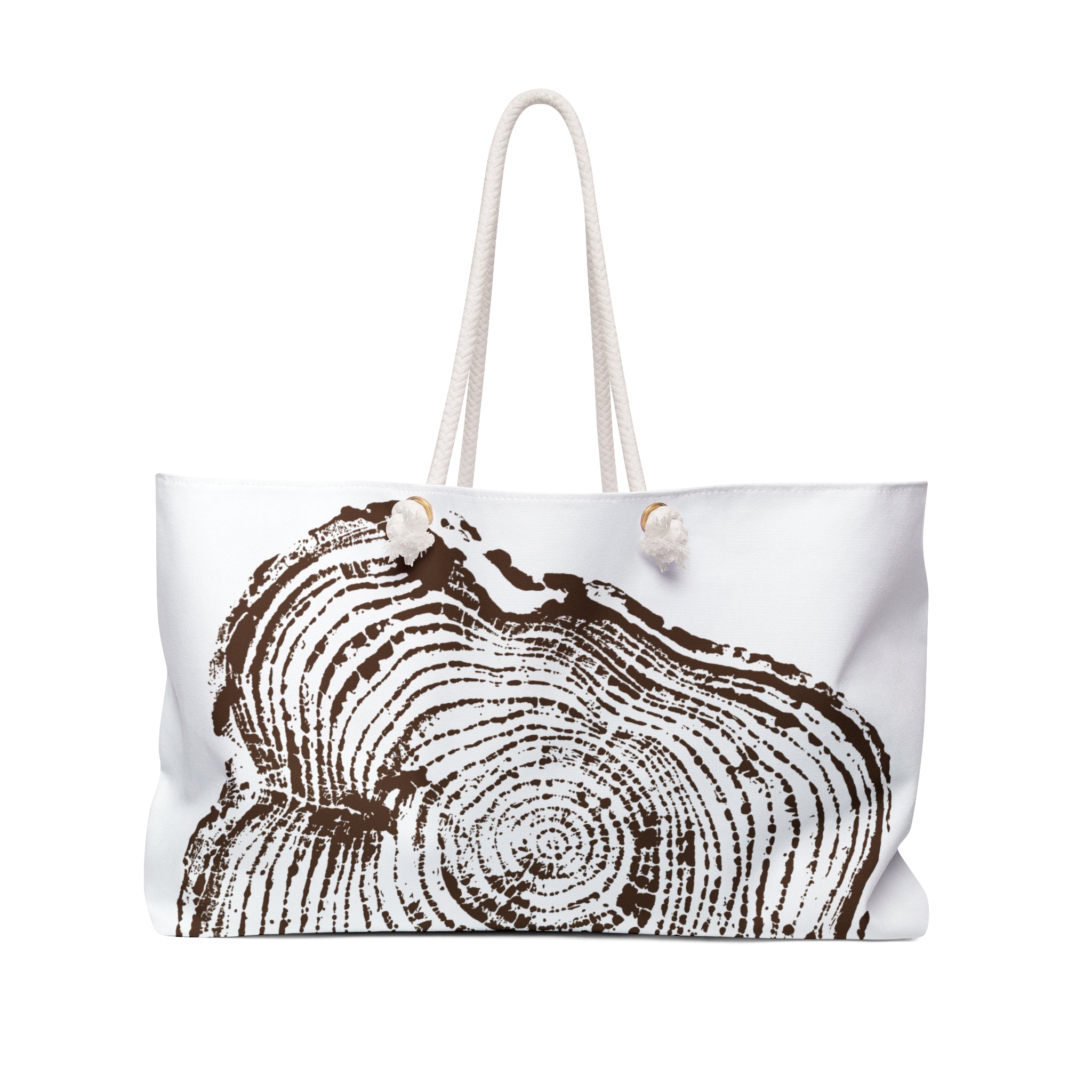 Cottonwood Tree Ring Weekender Bag Redwood
