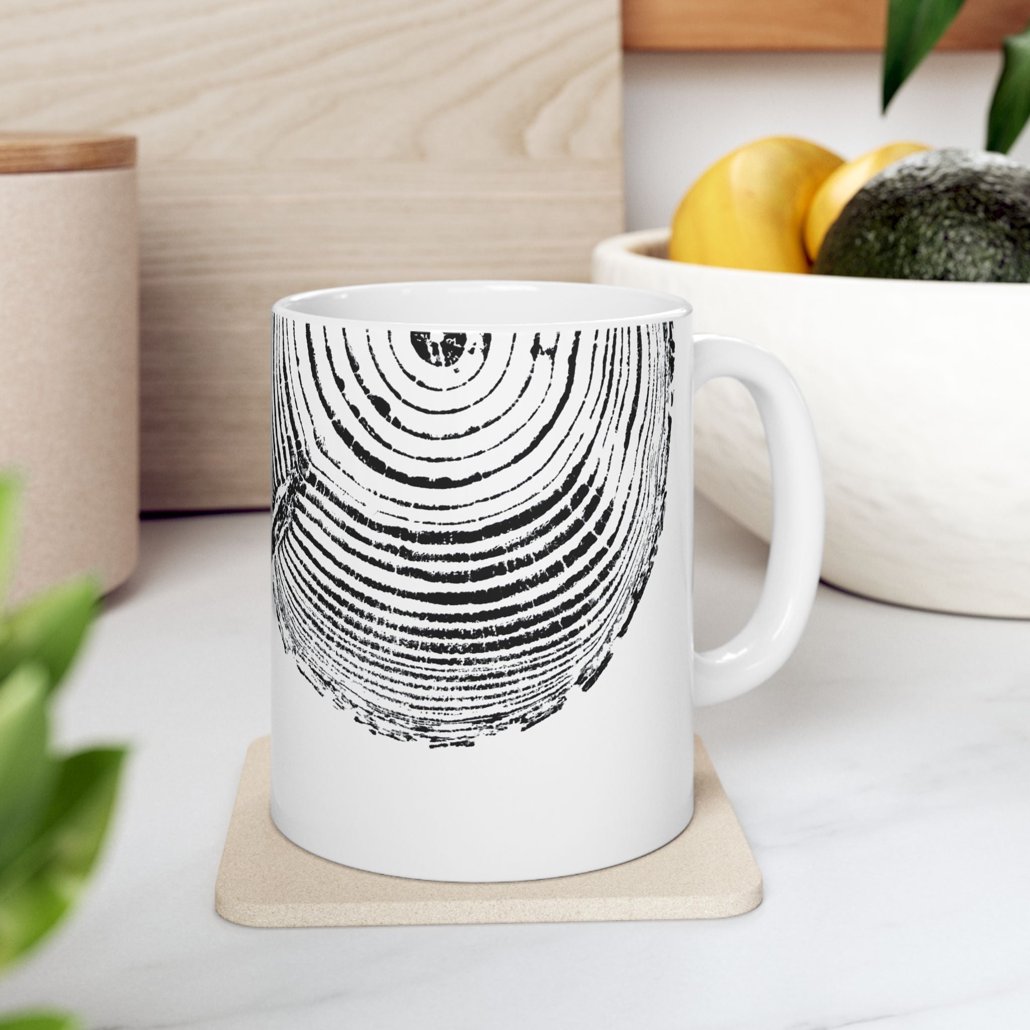 Woodcut Print Ceramic Mug #0528 (11oz | 15oz)