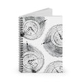 Woodcut Tree Ring Spiral Notebook #0529