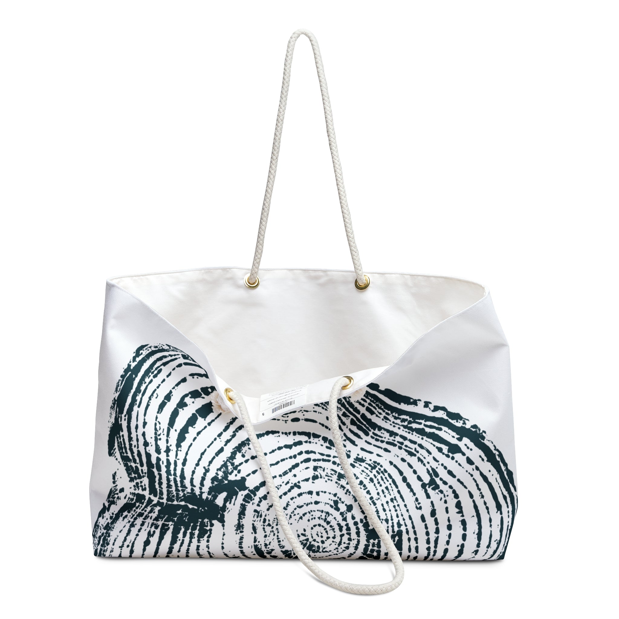 Cottonwood Tree Ring Weekender Bag Teal Blue Abyss