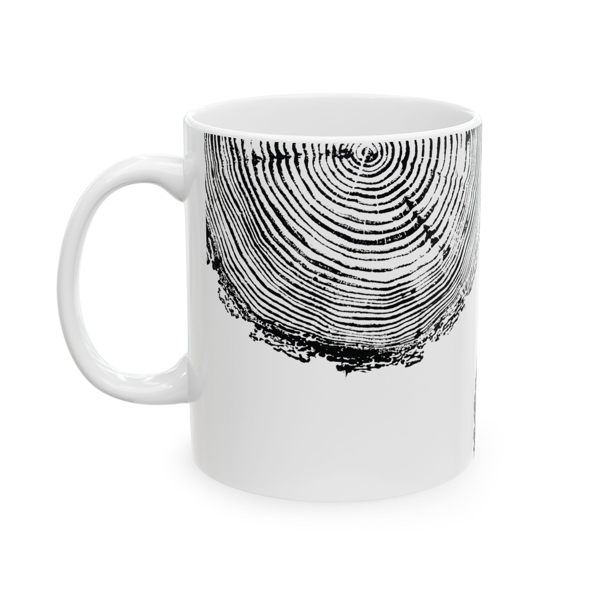 Fir Tree Ring Print Ceramic Mug #6773