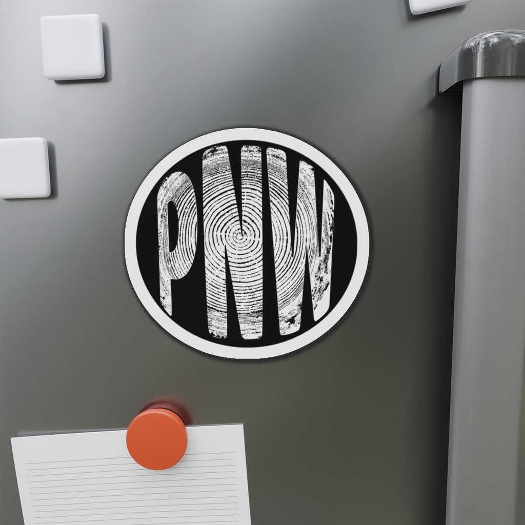 PNW Tree Ring Die-Cut Magnet