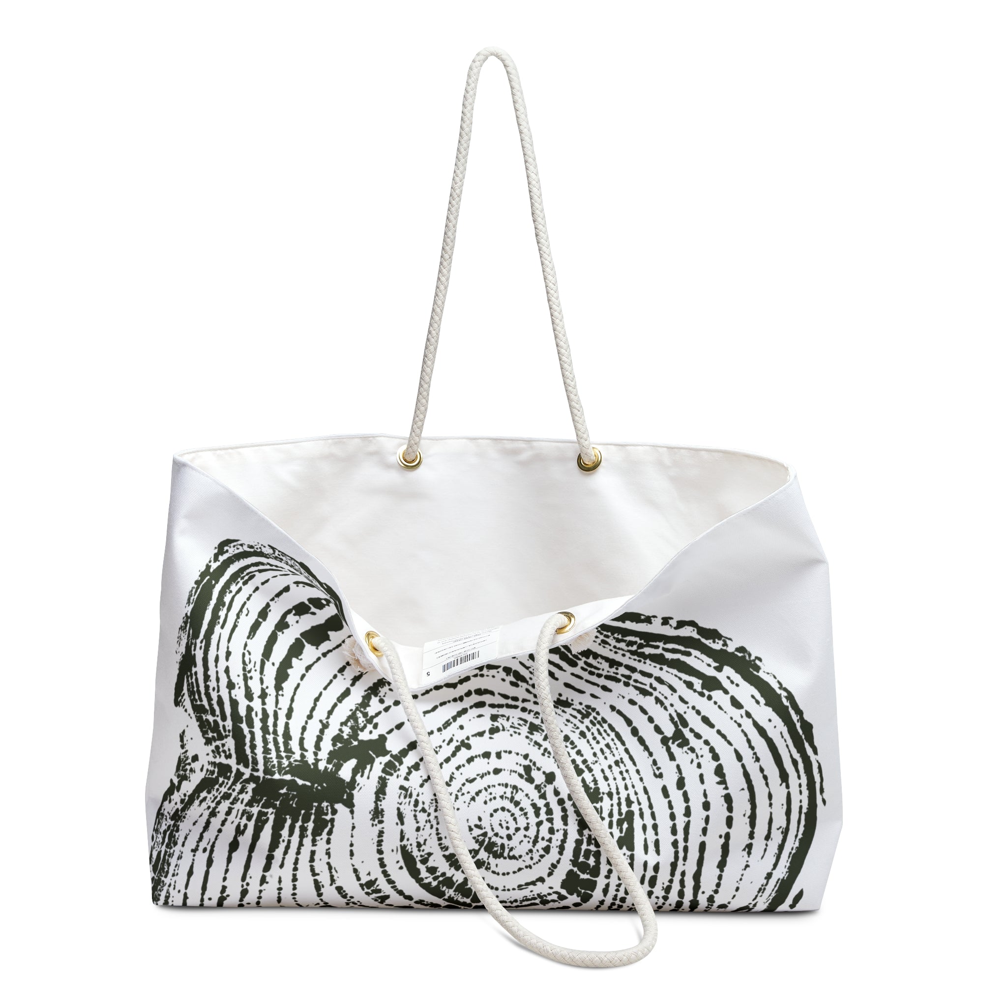 Cottonwood Tree Ring Weekender Bag Dark Moss