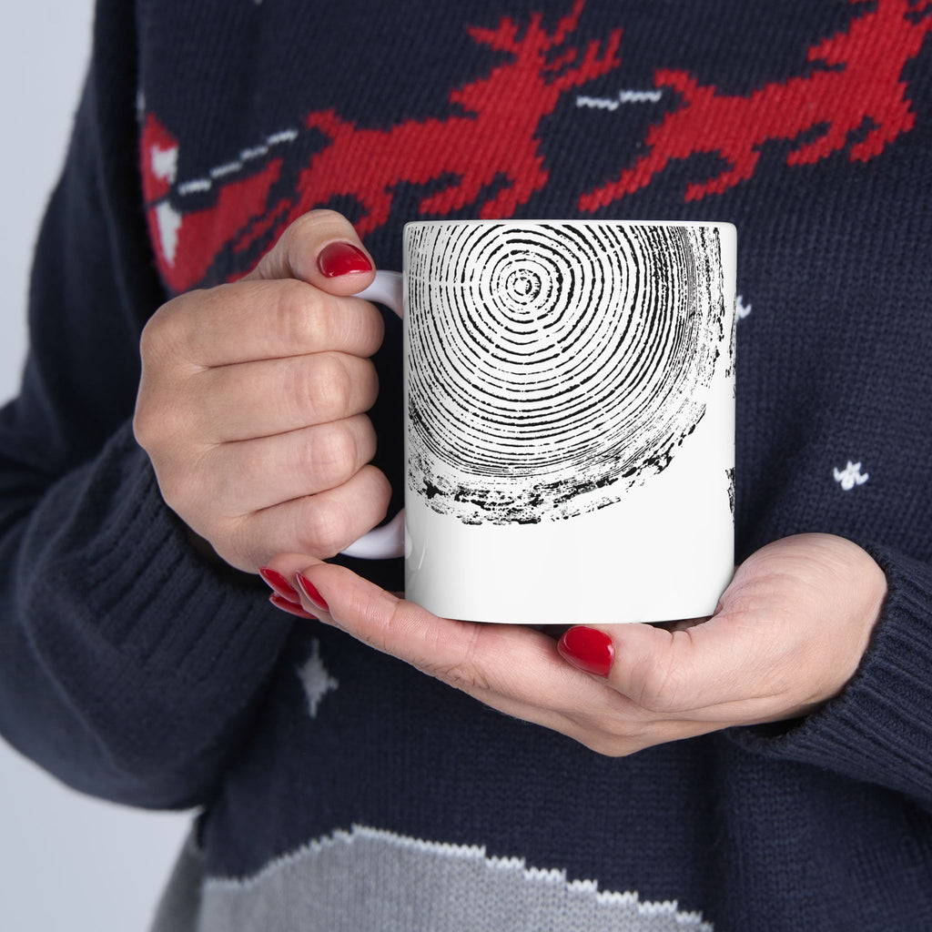 Woodcut Print Ceramic Mug Colossians 2:7 #0398 (11oz | 15oz)