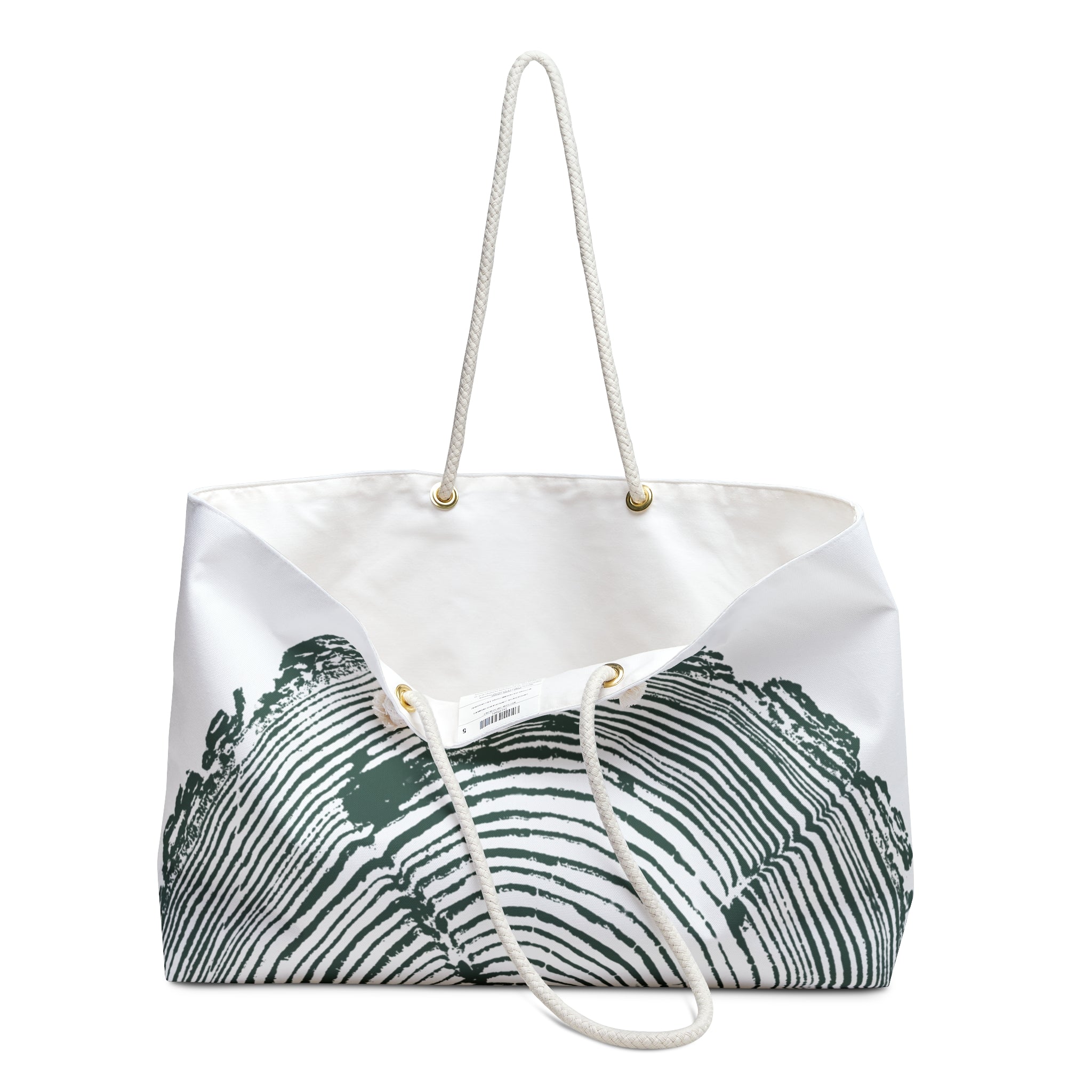 Fir Tree Ring Weekender Bag Earthy Pine
