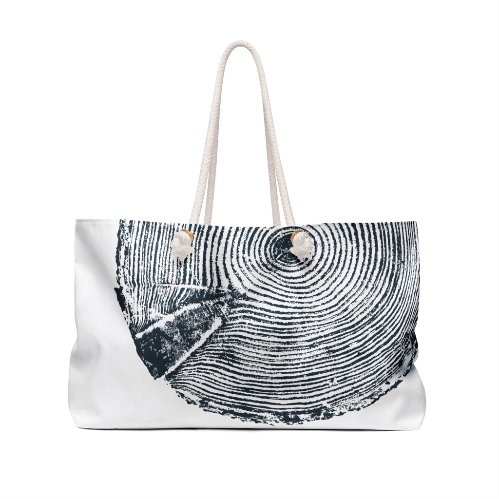 Hemlock Tree Ring Weekender Bag Midnight Blue