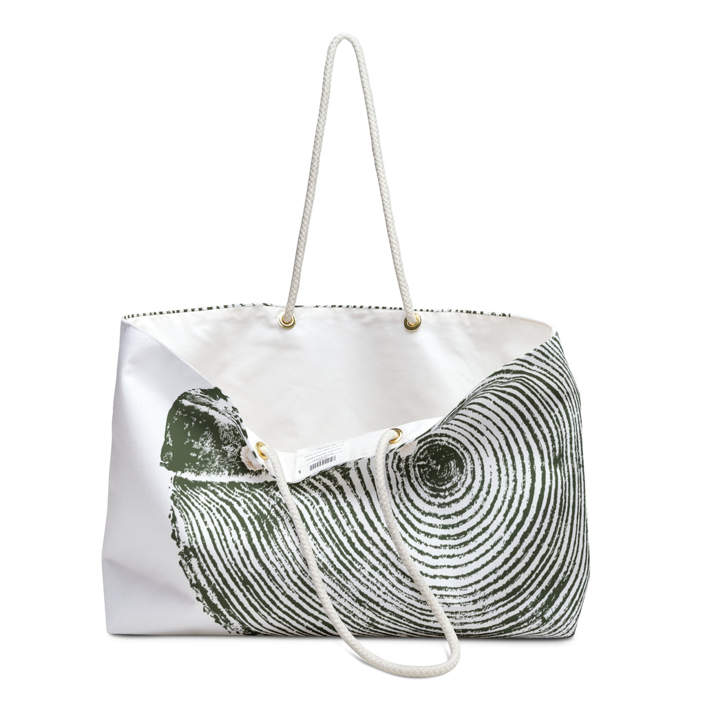 Hemlock Tree Ring Weekender Bag Forest