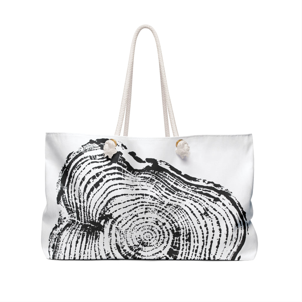 Cottonwood Tree Ring Weekender Bag Black