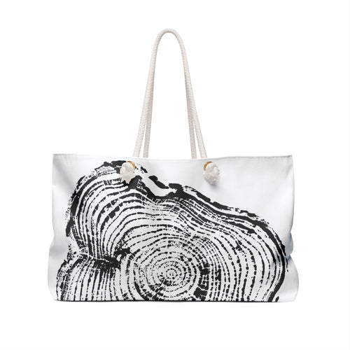 Cottonwood Tree Ring Weekender Bag Black
