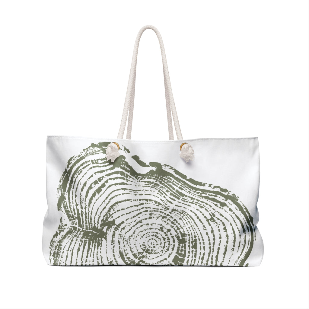 Cottonwood Tree Ring Weekender Bag Olive Green