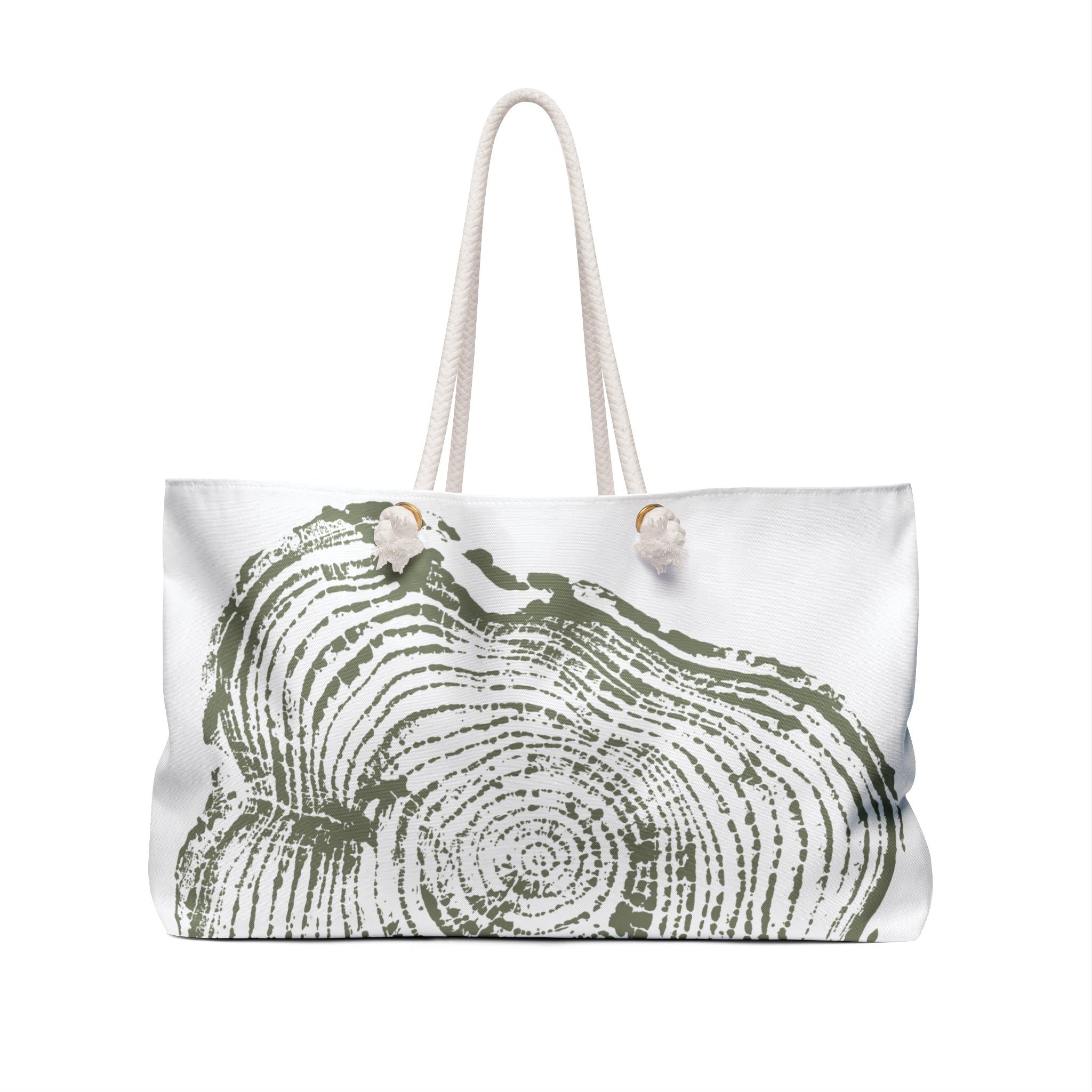 Cottonwood Tree Ring Weekender Bag Olive Green