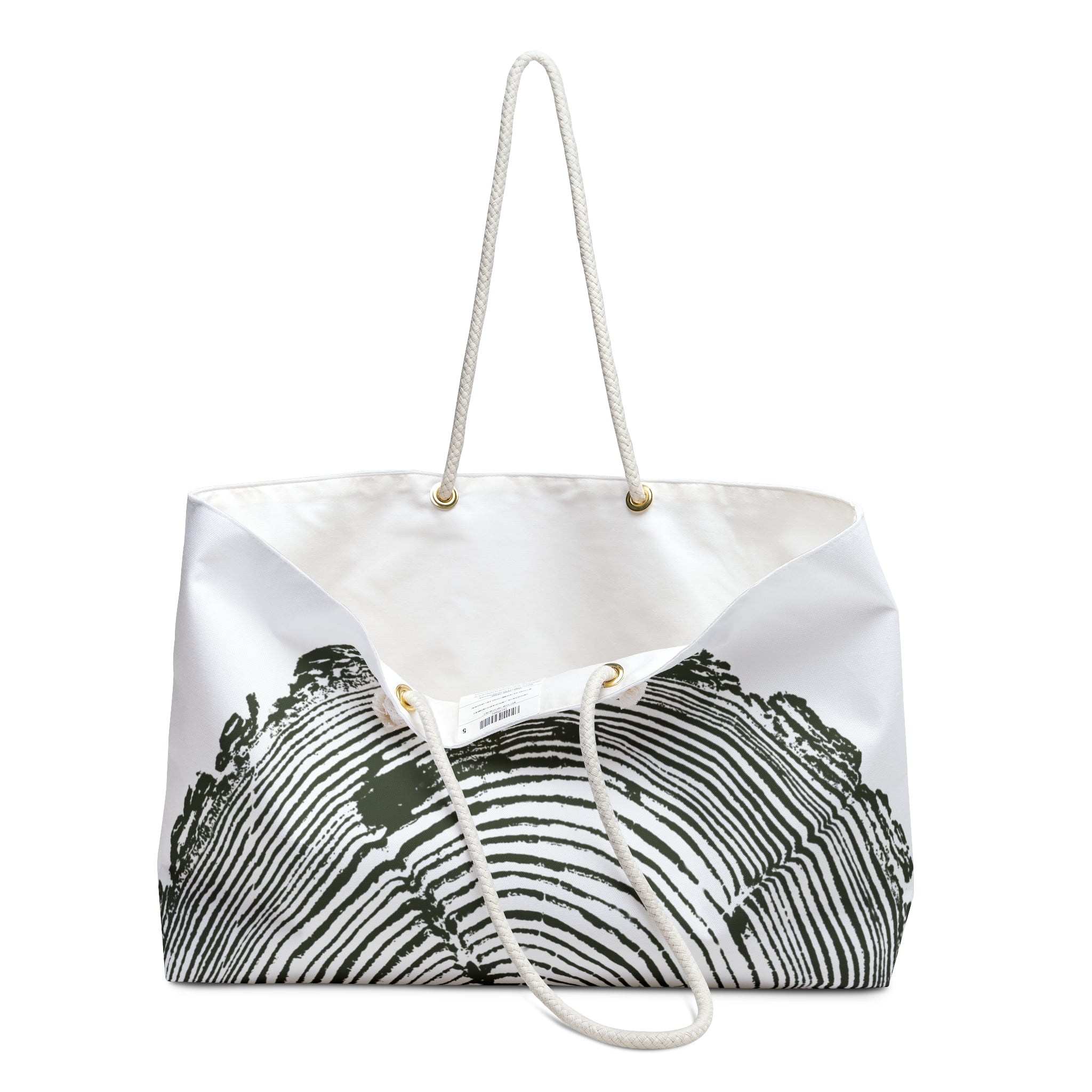 Fir Tree Ring Weekender Bag Dark Moss
