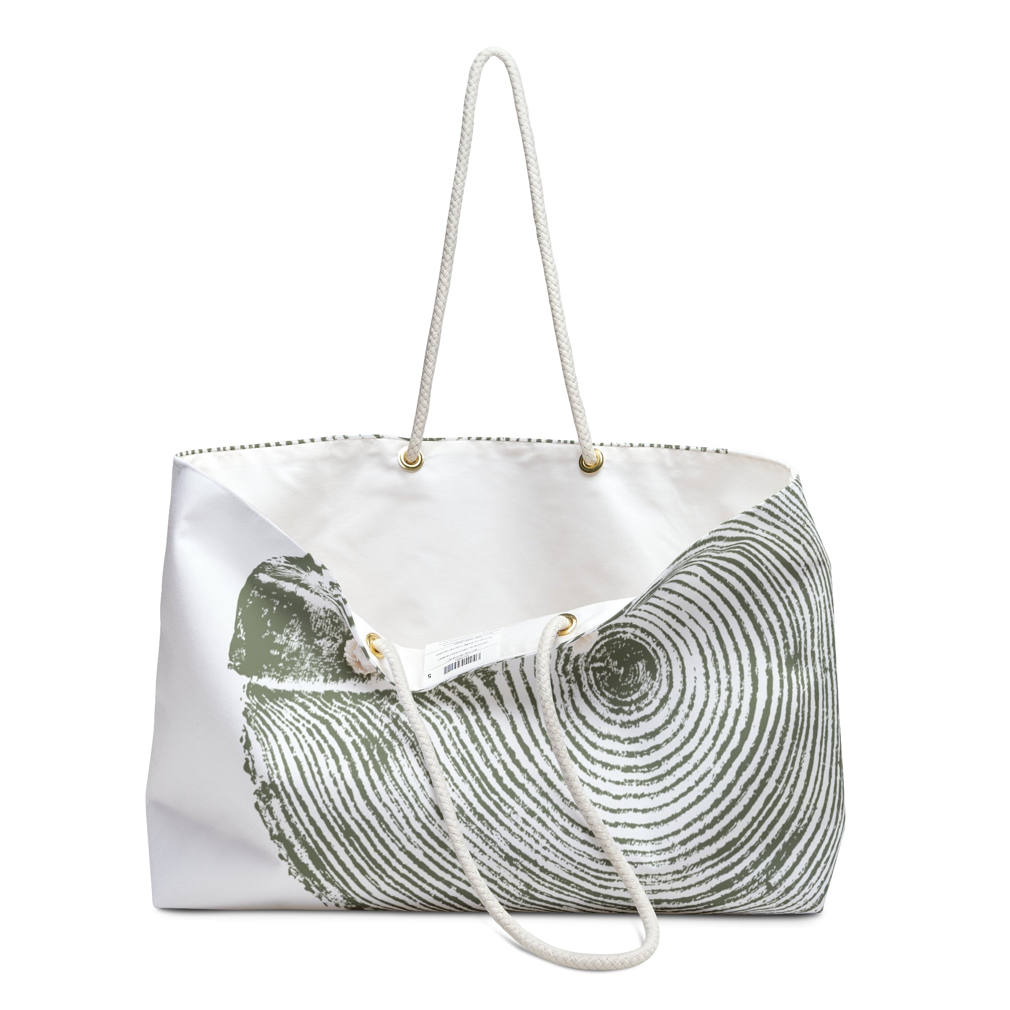 Hemlock Tree Ring Weekender Bag Olive Green