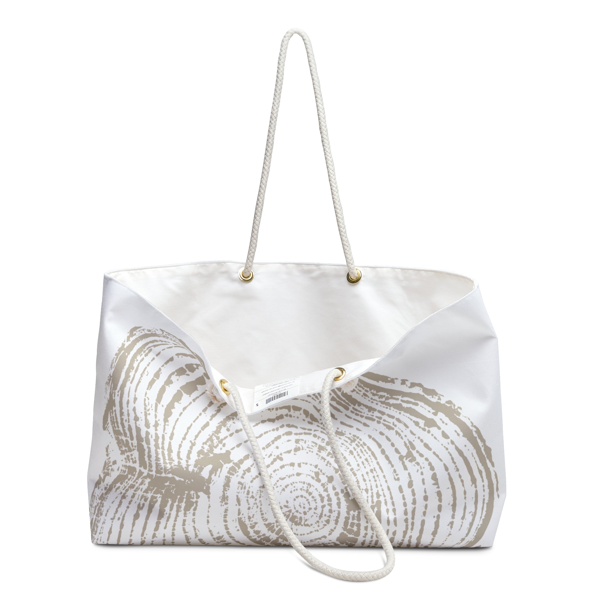 Cottonwood Tree Ring Weekender Bag Sand