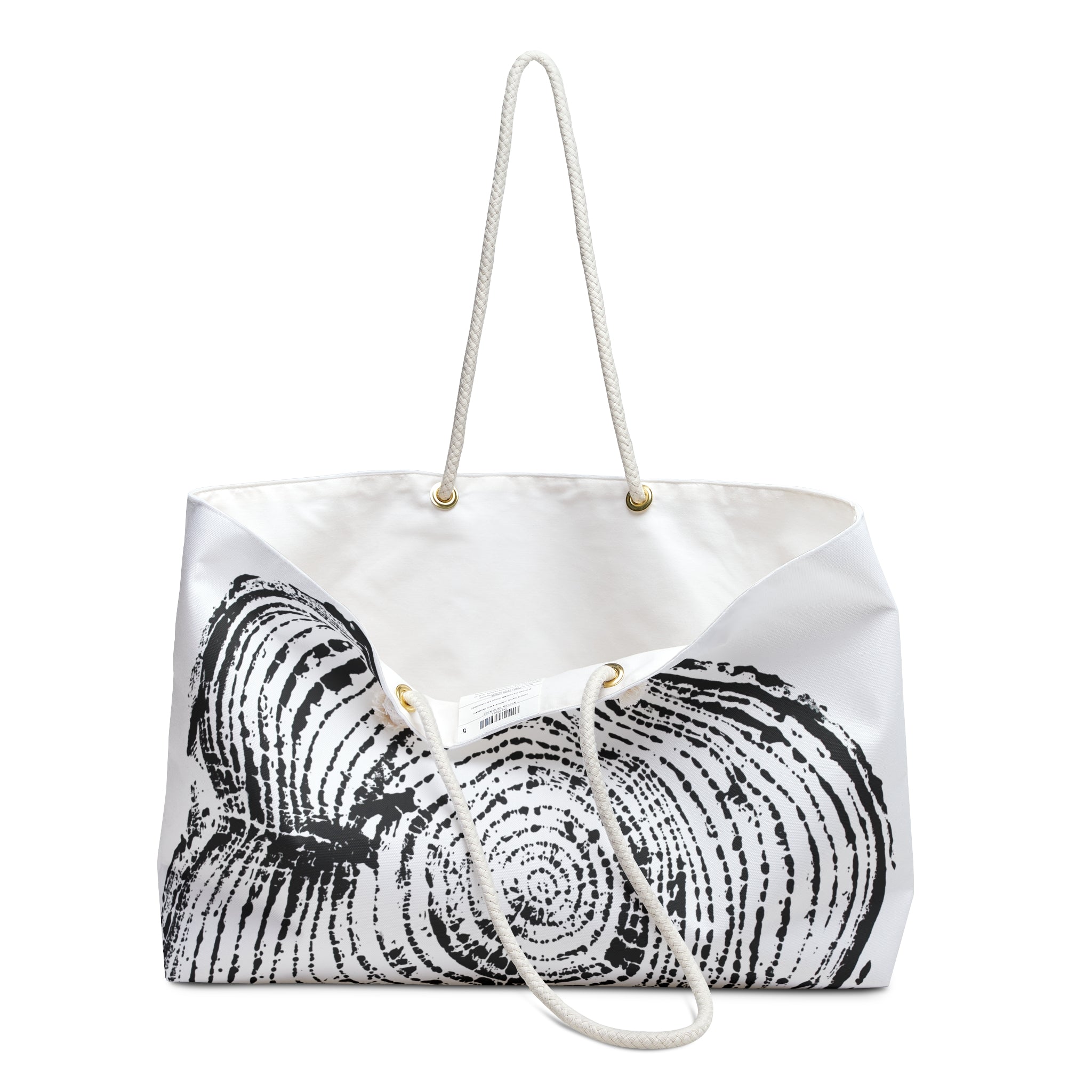 Cottonwood Tree Ring Weekender Bag Black