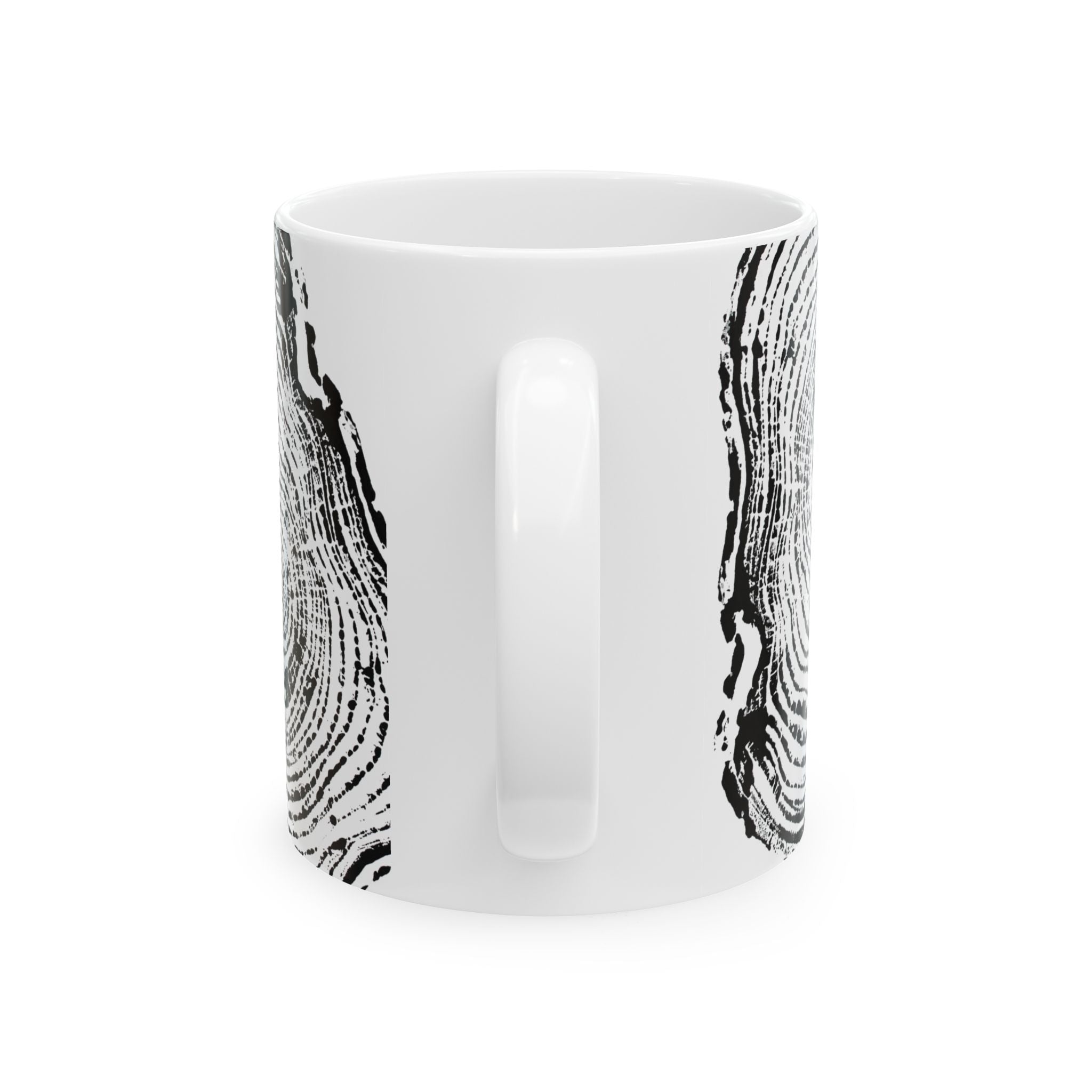 Cottonwood Tree Ring Print Ceramic Mug #0404