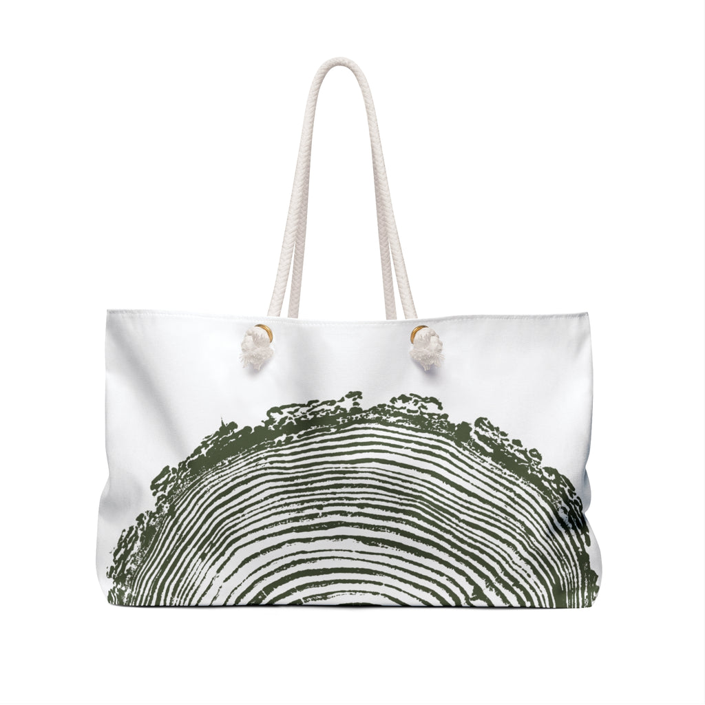 Fir Tree Ring Weekender Bag Forest