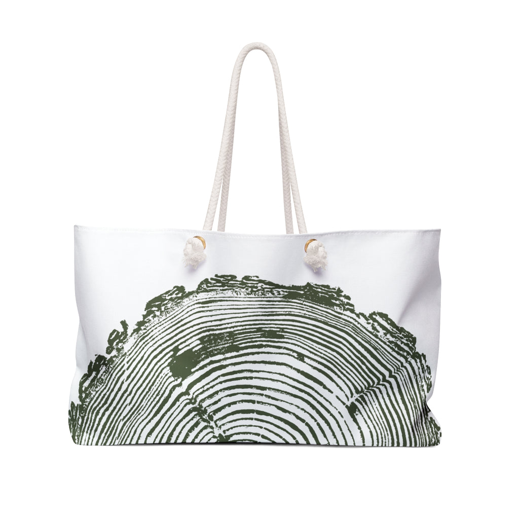 Fir Tree Ring Weekender Bag Forest