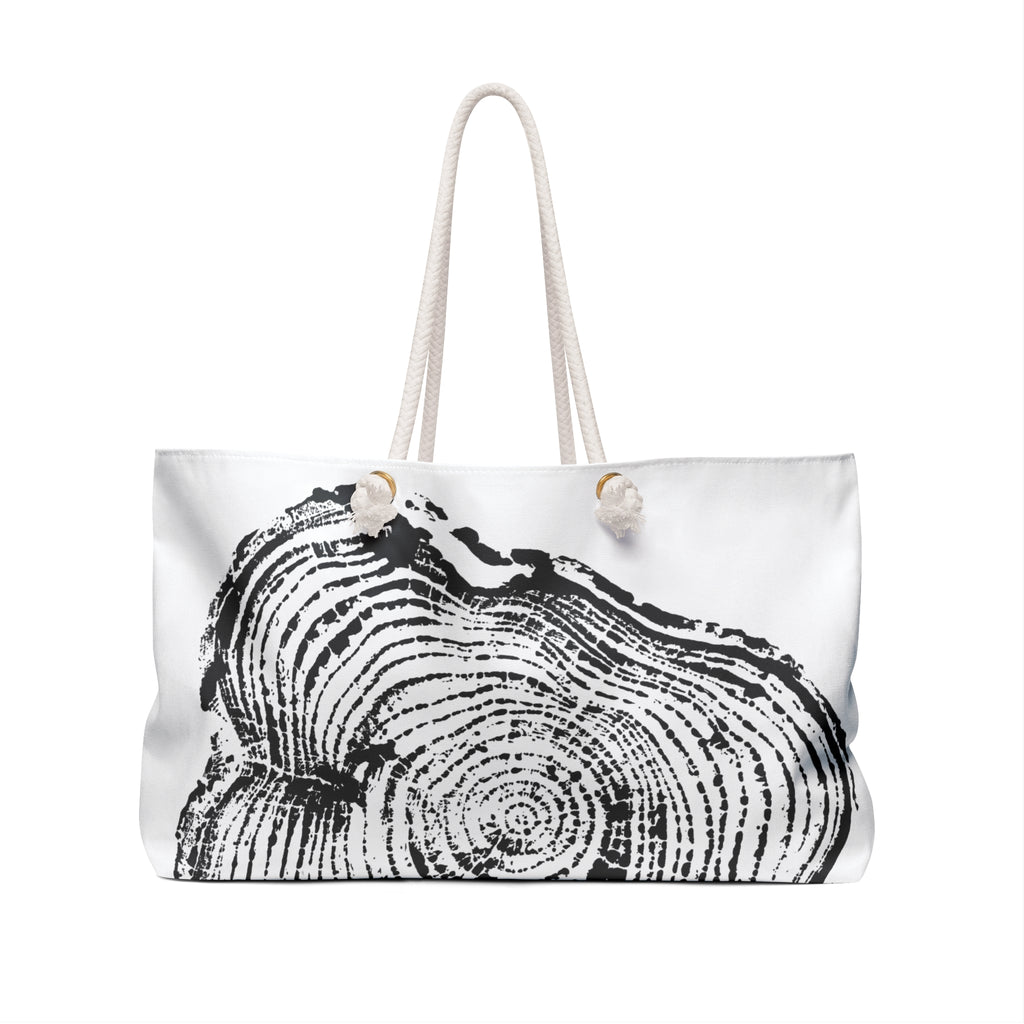 Cottonwood Tree Ring Weekender Bag Charcoal