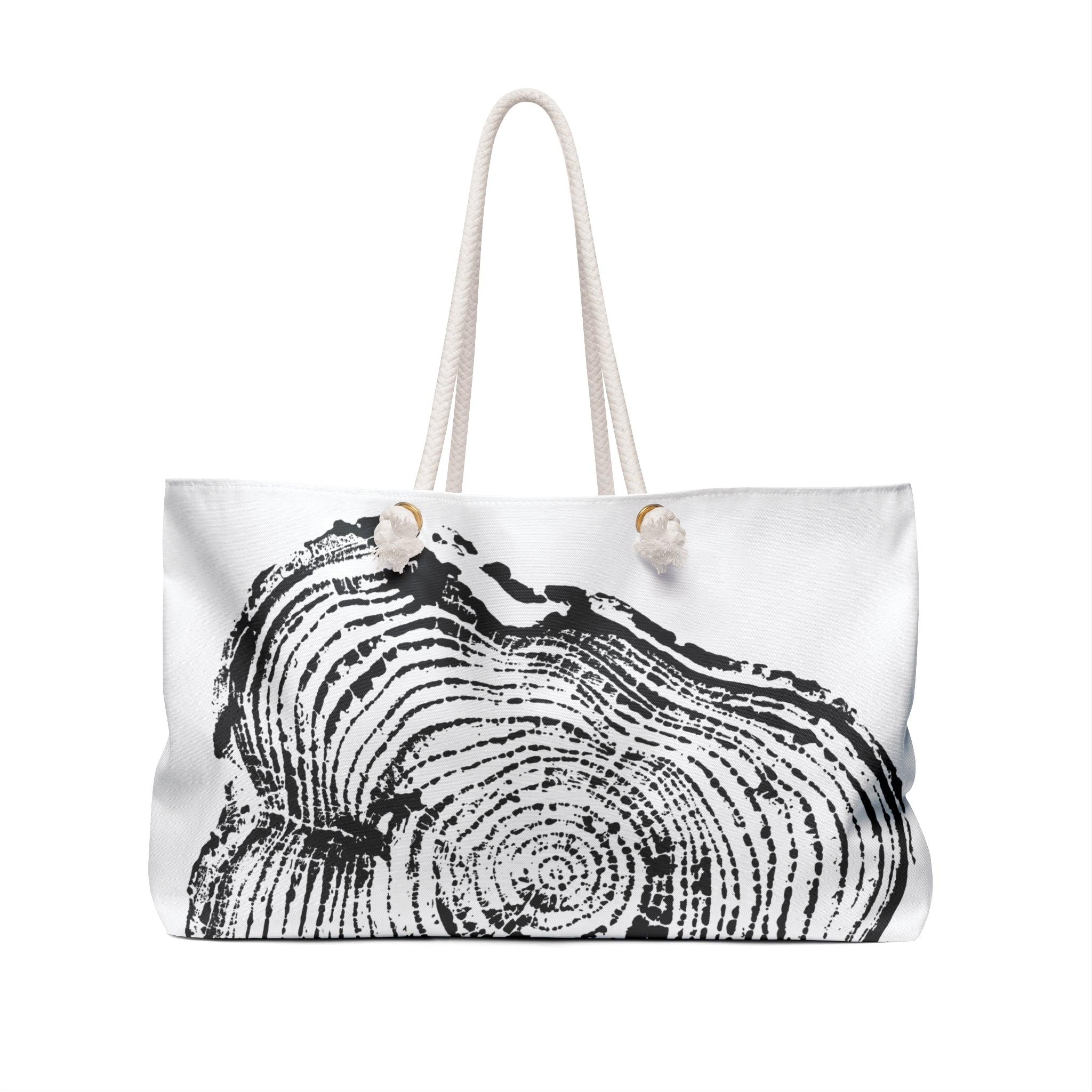 Cottonwood Tree Ring Weekender Bag Charcoal